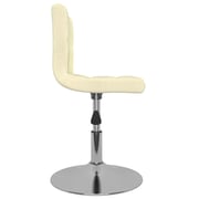 vidaXL Swivel Dining Chairs 4 pcs Cream Fabric vidaXL Swivel Dining Chairs 4 pcs Cream Fabric