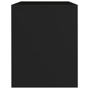 vidaXL Bedside Cabinet Black 40x30x40 cm Engineered Wood vidaXL Bedside Cabinet Black 40x30x40 cm Engineered Wood