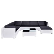 Vidaxl 8 Piece Garden Lounge Set With Cushions Poly Rattan White Vidaxl 8 Piece Garden Lounge Set With Cushions Poly Rattan White