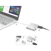 J5Create USB 3.0 to Dual HDMI Monitor Adapter Silver J5Create USB 3.0 to Dual HDMI Monitor Adapter Silver