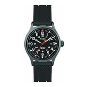 Timex Allied Quartz Black Silicon Watch For Men TW2R67500 Timex Allied Quartz Black Silicon Watch For Men TW2R67500