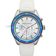 Armani Exchange White Silicone Men Watch AX1832