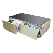evvoli Smart Touch Table With Two Refrigerating Doors, Bluetooth, Music Player, USB Charger, AUX, Golden, EVRFS-130LG 2 Years Warranty evvoli Smart Touch Table With Two Refrigerating Doors, Bluetooth, Music Player, USB Charger, AUX, Golden, EVRFS-130LG 2 Years Warranty