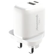 Glassology Dual Port Wall Charger White Glassology Dual Port Wall Charger White