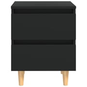 Vidaxl Bed Cabinets With Solid Pinewood Legs 2 Pcs Black 40x35x50 Cm Vidaxl Bed Cabinets With Solid Pinewood Legs 2 Pcs Black 40x35x50 Cm