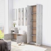 Vidaxl Hallway Wardrobe Concrete Grey 55x25x189 Cm Engineered Wood Vidaxl Hallway Wardrobe Concrete Grey 55x25x189 Cm Engineered Wood