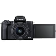 Canon EOS M50 Mark II Mirrorless Digital Camera Black with EF-M 15-45mm Lens + CP1300 + RP108