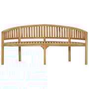 Vidaxl Banana Bench 180 Cm Solid Teak Wood Vidaxl Banana Bench 180 Cm Solid Teak Wood