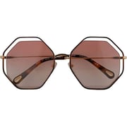 Chloe octagon Gold Sunglasses For Women CE132S-211-58 Chloe octagon Gold Sunglasses For Women CE132S-211-58