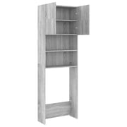 Vidaxl Bathroom Cabinet Grey Sonoma 64x25.5x190 Cm Vidaxl Bathroom Cabinet Grey Sonoma 64x25.5x190 Cm