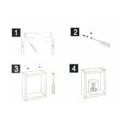 Home Style SH51264 Wall Cube 3 Pieces Set