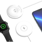 Glassology Magnetic Wireless Charger White Glassology Magnetic Wireless Charger White