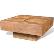 vidaXL Coffee Table Brown Square Solid Mango Wood vidaXL Coffee Table Brown Square Solid Mango Wood