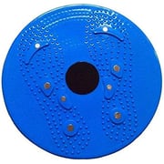 ULTIMAX Magnetic waist twister fitness equipment indoor sports yoga waist twisted disk balance board Waist Twisting Disc Board Rotating Base for Hips and Stomach - Blue