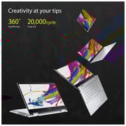 ASUS Vivobook Flip 14 Touch Laptop - 11th Gen Core i7 2.8GHz 16GB 1TB Shared Win11Home 14inch FHD Silver English/Arabic Keyboard with Stylus Pen TP470EA-EC451W ASUS Vivobook Flip 14 Touch Laptop - 11th Gen Core i7 2.8GHz 16GB 1TB Shared Win11Home 14inch FHD Silver English/Arabic Keyboard with Stylus Pen TP470EA-EC451W