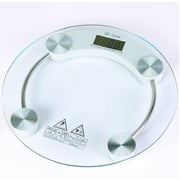 Electronic Round Thick Tempered Glass Electronic Digital Personal Bathroom Health Body Weight Weighing Scale Digital Human Body - 180KG