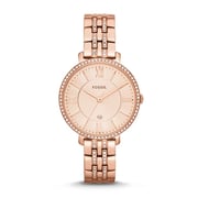 Fossil ES3546 Jacqueline Rose-Tone Stainless Steel Watch