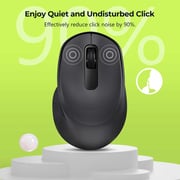 Victsing Optical Mouse - Usb Nano Receiver Silent Click - Ergonomic Design - Up To 24 Months, Black Victsing Optical Mouse - Usb Nano Receiver Silent Click - Ergonomic Design - Up To 24 Months, Black