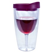 Southern Homewares Wine Tumbler - 10Oz Insulated Vino Double Wall Acrylic With Merlot Red Drink Through Lid - Wine 2Go! Southern Homewares Wine Tumbler - 10Oz Insulated Vino Double Wall Acrylic With Merlot Red Drink Through Lid - Wine 2Go!