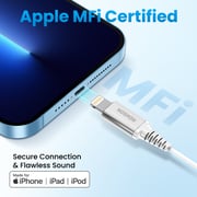 Remson Wired Mono Single MFI Lightning Connector Headphone White Remson Wired Mono Single MFI Lightning Connector Headphone White