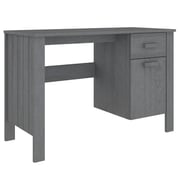 vidaXL Desk HAMAR Dark Grey 113x50x75 cm Solid Wood Pine vidaXL Desk HAMAR Dark Grey 113x50x75 cm Solid Wood Pine