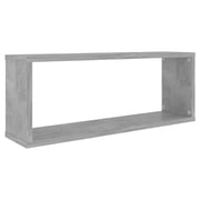 Vidaxl Wall Cube Shelf 2 Pcs Concrete Grey 60x15x23 Cm Engineered Wood Vidaxl Wall Cube Shelf 2 Pcs Concrete Grey 60x15x23 Cm Engineered Wood