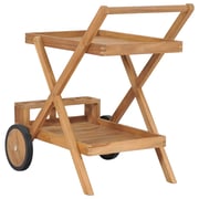 vidaXL Tea Trolley Solid Teak Wood vidaXL Tea Trolley Solid Teak Wood