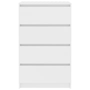 Vidaxl Sideboard White 60x35x98.5 Cm Engineered Wood Vidaxl Sideboard White 60x35x98.5 Cm Engineered Wood