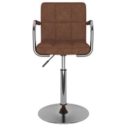 Vidaxl Bar Stool Brown Fabric Vidaxl Bar Stool Brown Fabric
