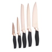 Penguen 5 Piece Knife Set Gold/Black