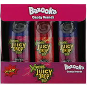 Bazooka Cherry Flavour Hard and Liquid Candy 26g (Pack of 12pcs)