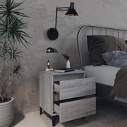 Vidaxl Bed Cabinets With Metal Legs 2 Pcs Grey Sonoma 40x35x50 Cm Vidaxl Bed Cabinets With Metal Legs 2 Pcs Grey Sonoma 40x35x50 Cm