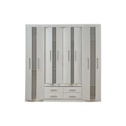 Pan Emirates Elbrus 8 Door Wardrobe With 4 Drawers White Pan Emirates Elbrus 8 Door Wardrobe With 4 Drawers White