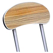 Homestyle Wooden Folding Stool with Back Support