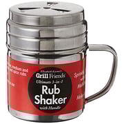 HIC Harold Import Co. Elizabeth Karmel S Adjustable Dry Rub Shaker With Holes For Medium And Coarse Grind Seasonings, Stainless Steel, 1-Cup Capacity HIC Harold Import Co. Elizabeth Karmel S Adjustable Dry Rub Shaker With Holes For Medium And Coarse Grind Seasonings, Stainless Steel, 1-Cup Capacity