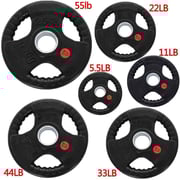 Miracle Fitness 175 Kg Body Pump Set - 72 Inches Olympic Bar With Collars & Weight Plates