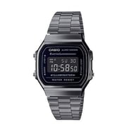 Casio Vintage Grey Stainless Steel Digital Unisex Watch A168WGG-1BDF
