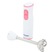 Sonashi Hand Blender With Detachable Stainless Steel Shaft, SHB-182, 200W, White/Pink Sonashi Hand Blender With Detachable Stainless Steel Shaft, SHB-182, 200W, White/Pink