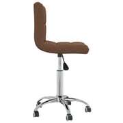 Vidaxl Swivel Office Chair Brown Fabric Vidaxl Swivel Office Chair Brown Fabric