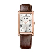 Hugo Boss ADMAL Watch For Men with Brown Leather Strap