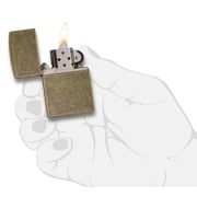 Zippo 201fb Classic Antique Brass Windproof Lighter