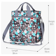 Insular Signature Diaper Bag XL Graphical Grey