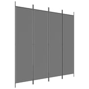 vidaXL 4-Panel Room Divider Anthracite 200x200 cm Fabric vidaXL 4-Panel Room Divider Anthracite 200x200 cm Fabric