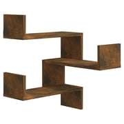Vidaxl Wall Corner Shelf Smoked Oak 40x40x50 Cm Engineered Wood Vidaxl Wall Corner Shelf Smoked Oak 40x40x50 Cm Engineered Wood