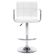 Vidaxl Bar Stools 2 Pcs White Faux Leather Vidaxl Bar Stools 2 Pcs White Faux Leather