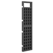 Vidaxl 4-panel Room Divider/trellis Solid Fir Wood Black 161x180 Cm Vidaxl 4-panel Room Divider/trellis Solid Fir Wood Black 161x180 Cm