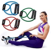 ULTIMAX Figure 8 Resistance Band, Resistance Bands for Women, 8 Shaped Resistance Band for Arms, Chest Expander, Yoga Gym Fitness Pulling Rope 8 Word Elastic - Assorted Color ULTIMAX Figure 8 Resistance Band, Resistance Bands for Women, 8 Shaped Resistance Band for Arms, Chest Expander, Yoga Gym Fitness Pulling Rope 8 Word Elastic - Assorted Color