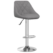 Vidaxl Bar Stools 2 Pcs Grey Faux Leather Vidaxl Bar Stools 2 Pcs Grey Faux Leather