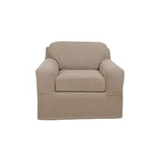 Maytex Pixel Ultra Soft Stretch 2 Piece Arm Furniture Cover, Sand Chair Slipcover Maytex Pixel Ultra Soft Stretch 2 Piece Arm Furniture Cover, Sand Chair Slipcover