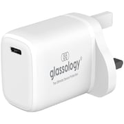 Glassology USB-C Power Adapter White Glassology USB-C Power Adapter White